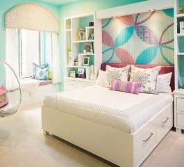 Bedroom designed for teenagers